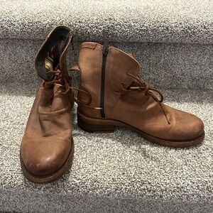 Felmini Women's Brown Leather Ankle Boots Made In Portugal 🇵🇹